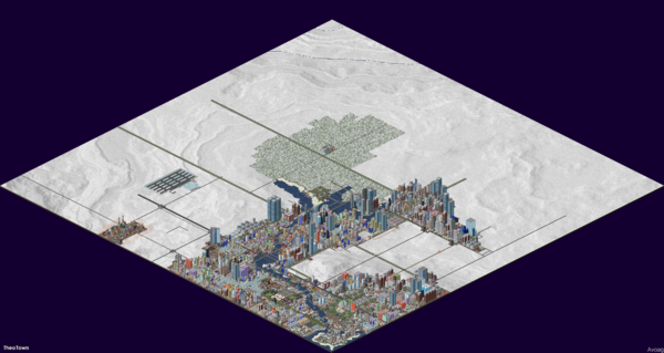 2024, forests growth, 3rd settlement Arosi built, Kalingrad Central Avenue built, and Graspad (4th city) built. This time, all 4 citys managed to connect to form a 320k populated city.