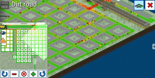 This is a screenshot of the traffic view in road construction view.