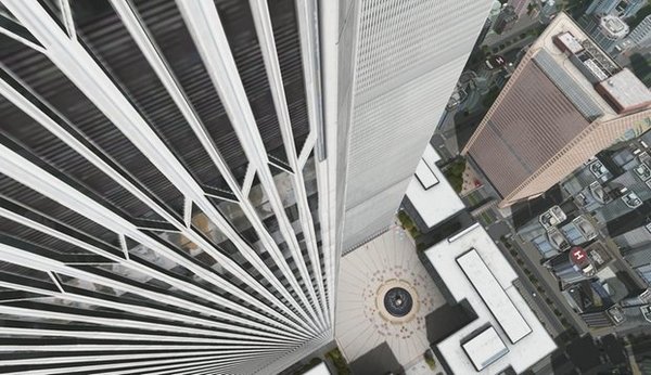 Recreation. Notice the orange lines that stride across the plaza.