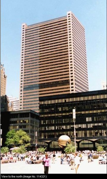 Veiwed from the Austin J. Tobin Plaza. 5 &amp; 6 WTC are visible in the foreground.