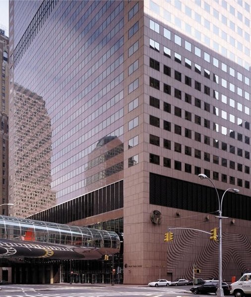 WTC 7's base. Notice the design on the wall and the mirror with &quot;7&quot; etched in it.