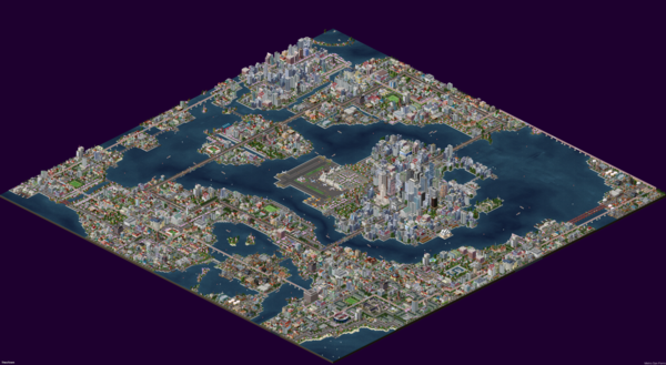 The whole map of the city. The 13 islands have the cultures of Maranurals dominating the SouthWest, Kapamrussos of the SouthEast, and the Bisahonggos of the NorthWest. They all live in harmony after hundreds of years in friendship.