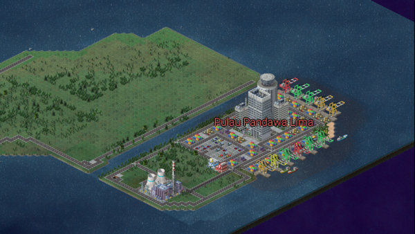 Pandawa Lima Island,BSB first Harbour to be built [UNCOMPLETED] future plans for Pulau Pandawa Lima is a MRT connecting Mainland BSB all the way to Pulau Pandawa Lima