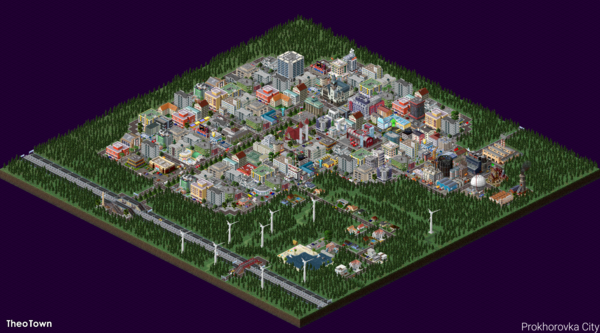This is the map of the city. Most of the people live on the city proper and a few residents chose to live on the lower left hill.