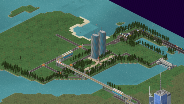 Also an island soon to be developed into a commercial x leisure area (island's name still undecided)