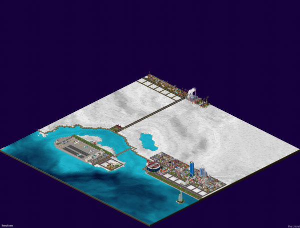 The map of the city.