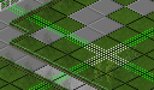 This fence doesn't occupy tile space