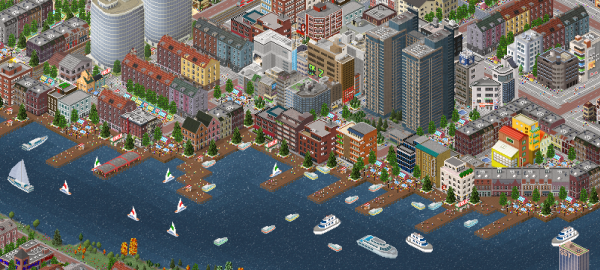 Vostromostra Subdivision, currently has a port, used to be a very industrialiszed, and a very polluted part of this city, but was revitalized to a sustainable part of this city.