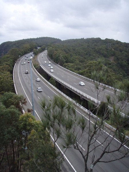 The new road recently constructed and opened this morning!