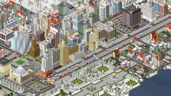 Nievsky Avenue &amp; commercial areal.