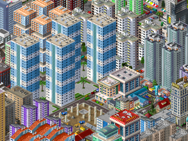 Most of the Metropolis area are built as Development Projects. That explain the repetitive and semi-ordered nature of the city.